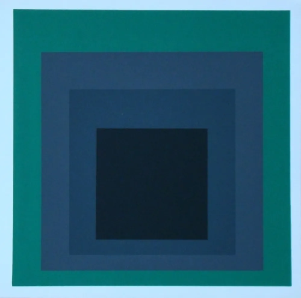 丝网印刷 Albers - Homage to the Square - Grisaille and Patina, 1965