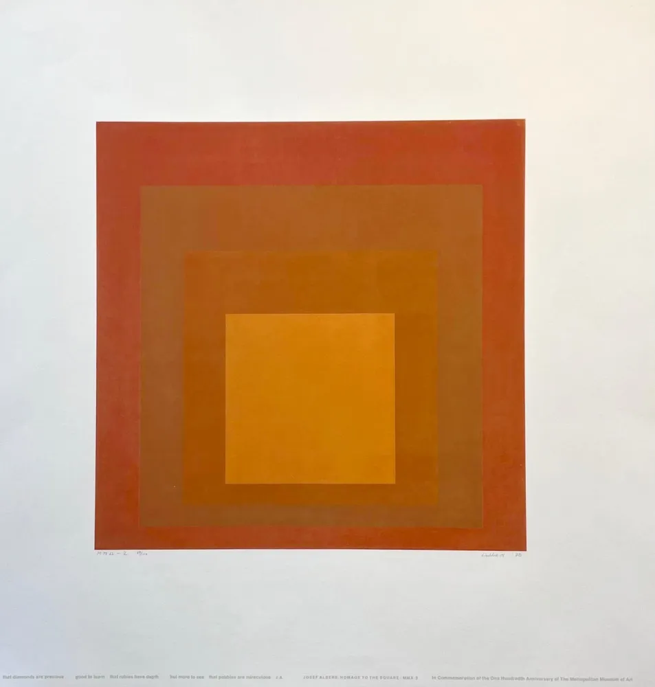 丝网印刷 Albers - Homage to the Square : MMA-2 