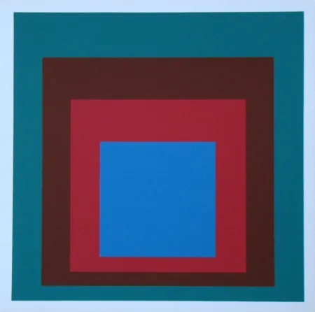 丝网印刷 Albers - Homage to the Square - Protected Blue, 1957