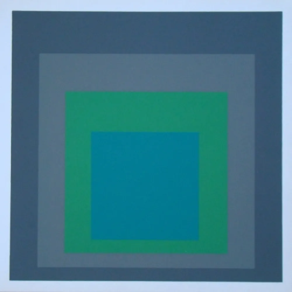 丝网印刷 Albers - Homage to the Square - Renewed Hope, 1962