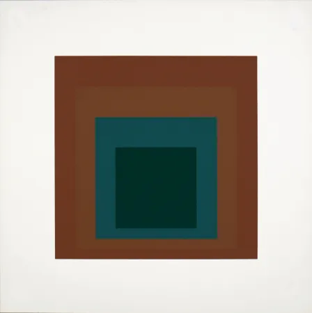 丝网印刷 Albers - Homage to the Square: Ten Works by Josef Albers (#IX), 1962