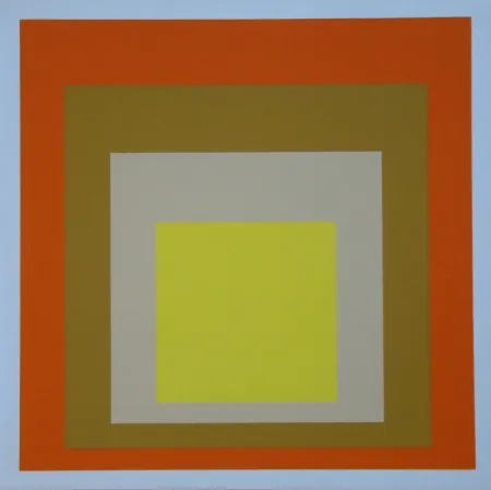 丝网印刷 Albers - Homage to the Square - Yes Sir, 1955
