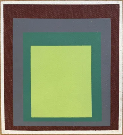 丝网印刷 Albers - I-S k, sérigraphie en couleurs sur Masonite, 1969