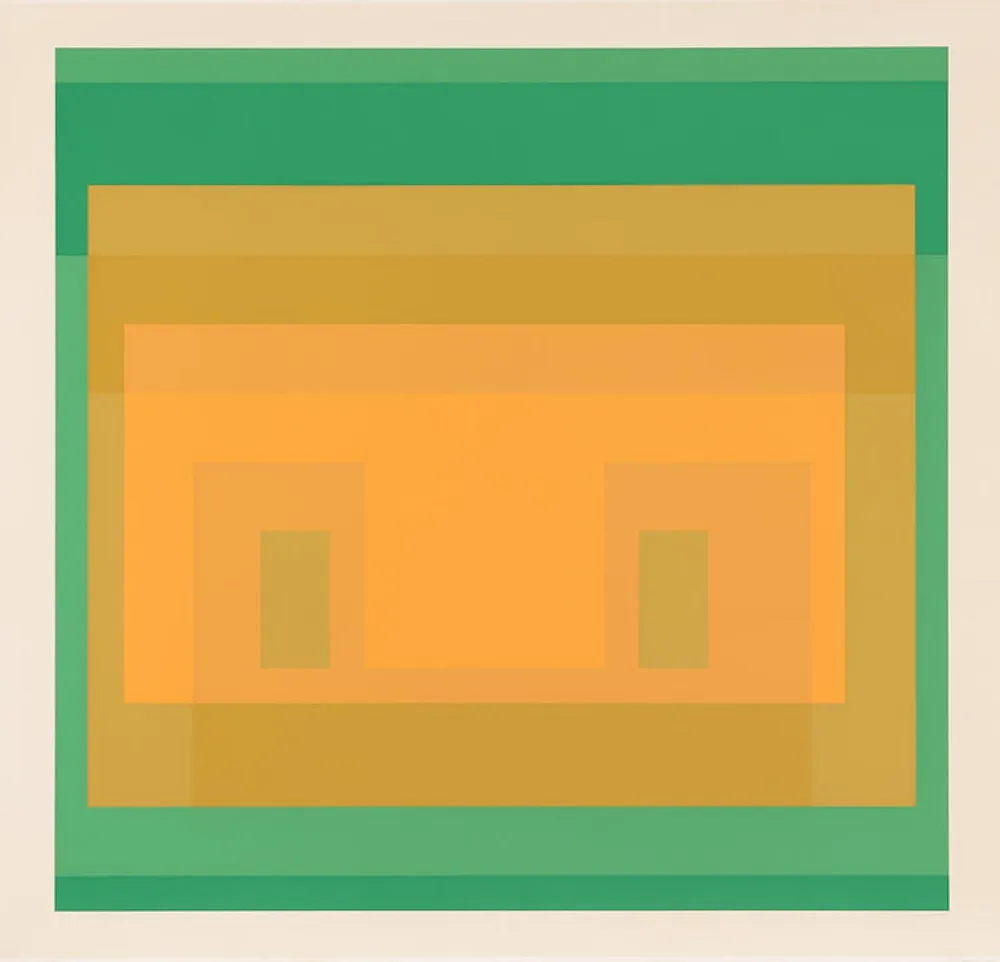 丝网印刷 Albers - I-S Va 6, from Six Variants