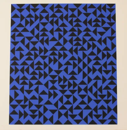 石版画 Albers - INTAGLIO WITH TRIANGLES - EXACTA FROM CONSTRUCTIVISM TO SYSTEMATIC ART 1918-1985