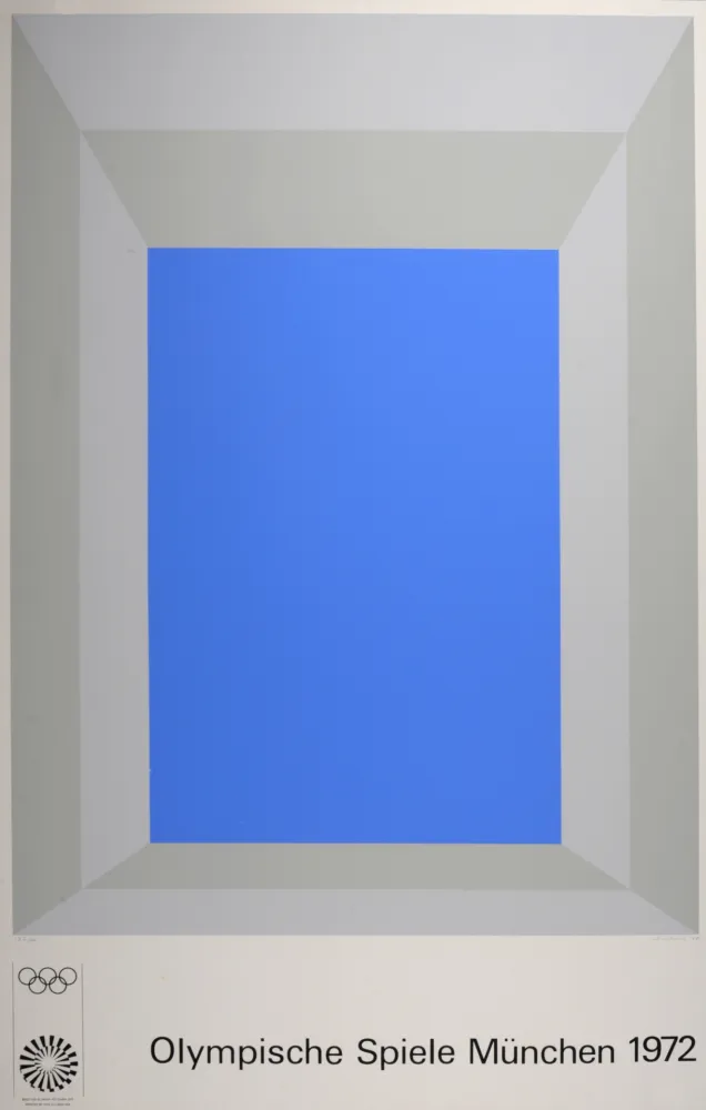 丝网印刷 Albers - Olympische Spiele München 1972, 1970 - Hand-signed