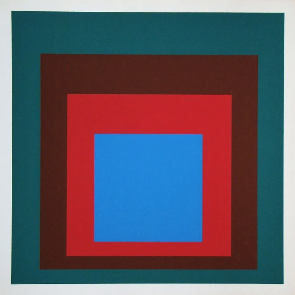 丝网印刷 Albers - Protected blue, 1957
