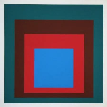 丝网印刷 Albers - Protected blue, 1957