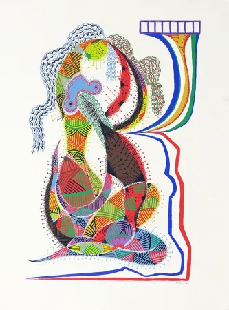 丝网印刷 Alberti - Amor de día, Amor de noche, una flor no siempre da flores II