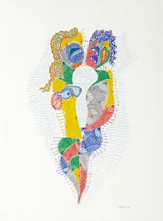 丝网印刷 Alberti - Amor de día, Amor de noche, una flor no siempre da flores III