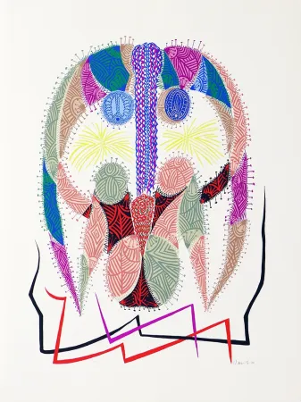 丝网印刷 Alberti - Amor de día, Amor de noche, una flor no siempre da flores IV