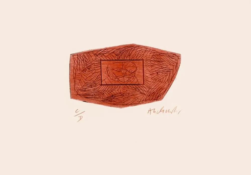 版画 Alechinsky - 3 petites plaques 