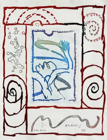 蚀刻飞尘法 Alechinsky - A bras le corps