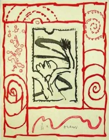 版画 Alechinsky - A bras le corps