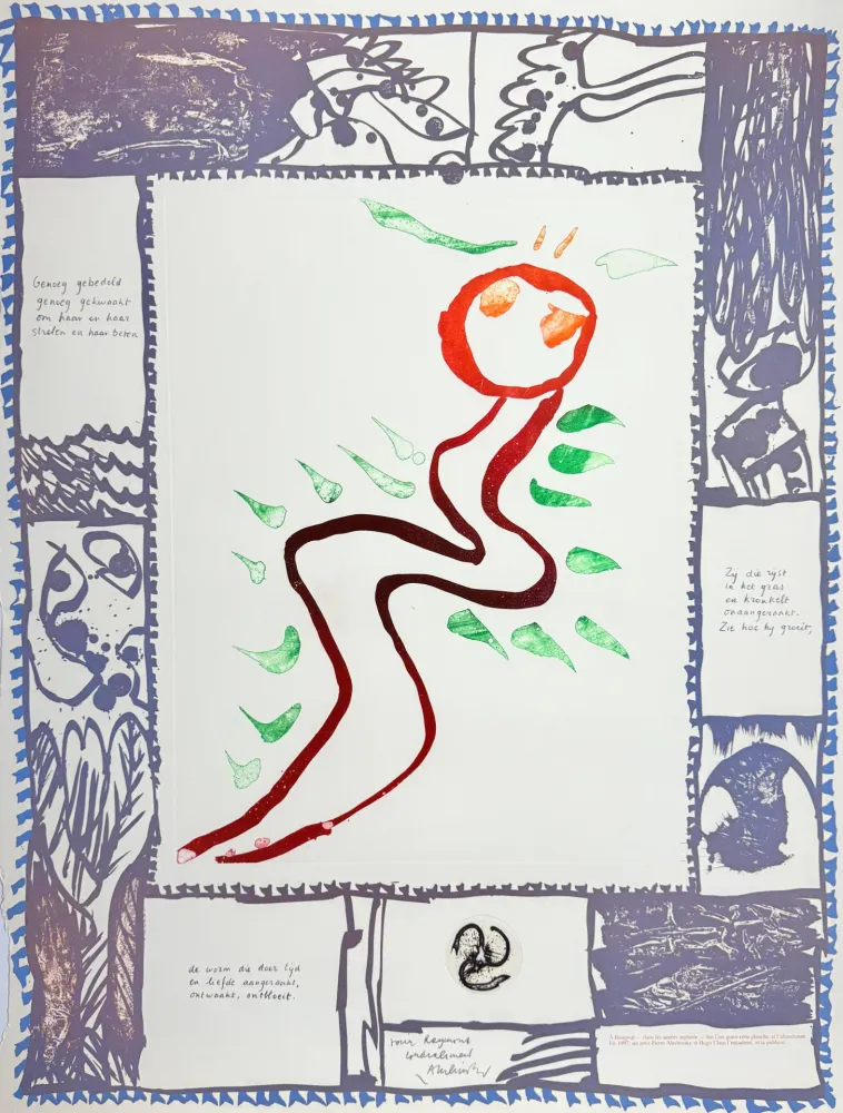 蚀刻版画 Alechinsky - À deux mains