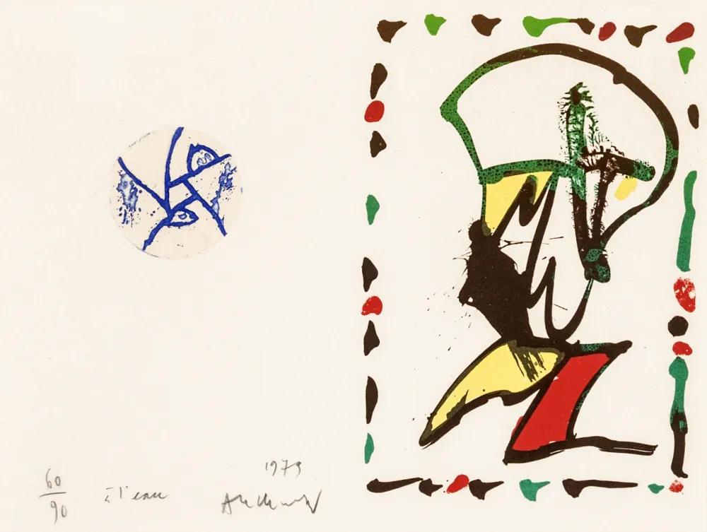 石版画 Alechinsky - À l'eau