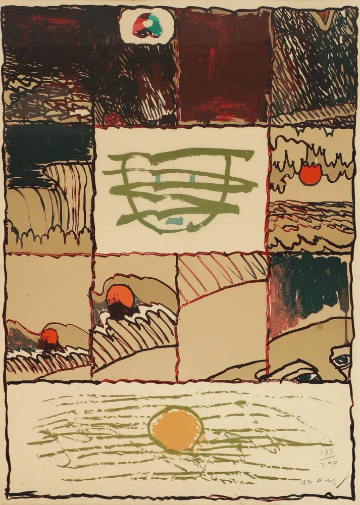 石版画 Alechinsky - A l'imprimerie