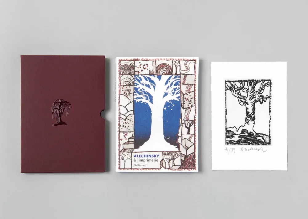 版画 Alechinsky - A l'imprimerie 