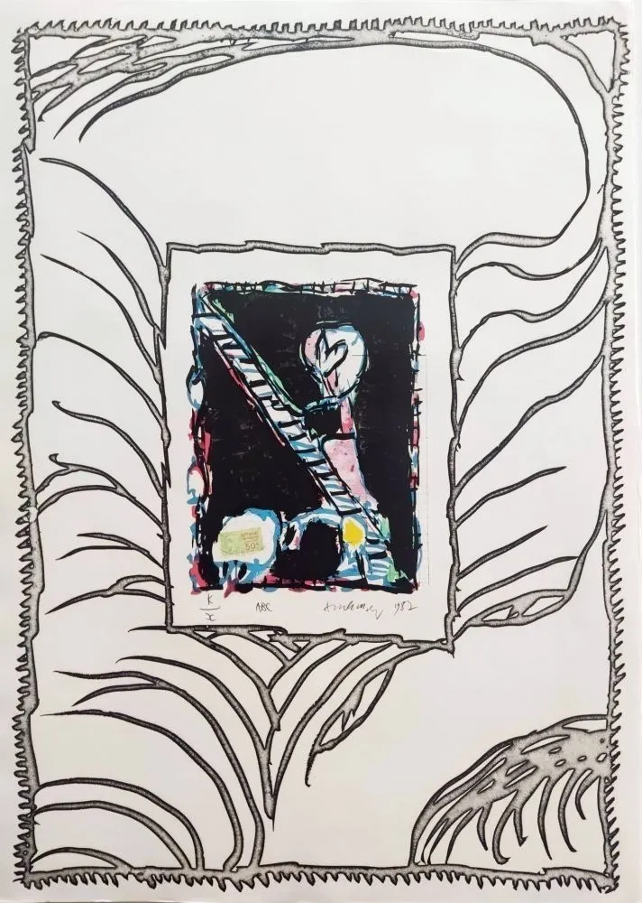 石版画 Alechinsky - ABC de correspondance 01