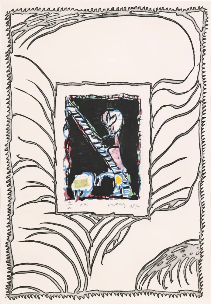 蚀刻版画 Alechinsky - ABC de correspondance 01