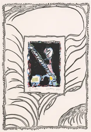 蚀刻版画 Alechinsky - ABC de correspondance 01