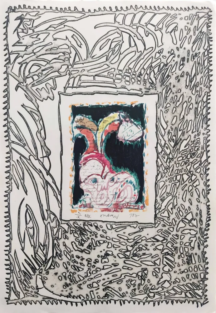 石版画 Alechinsky - ABC de correspondance 02