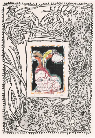 蚀刻版画 Alechinsky - ABC de correspondance 02