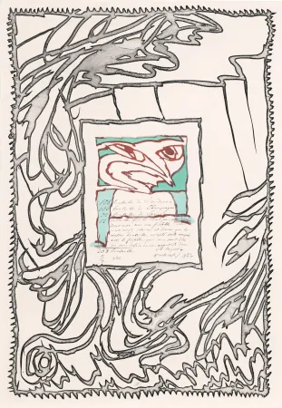 蚀刻版画 Alechinsky - ABC de correspondance 03