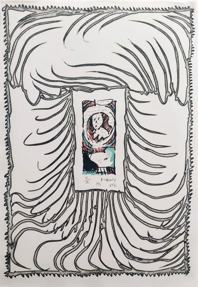 石版画 Alechinsky - ABC de correspondance 04