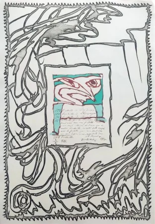 石版画 Alechinsky - ABC de correspondance 05