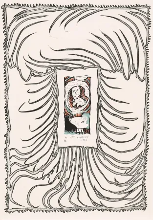 蚀刻版画 Alechinsky - ABC de correspondance 05