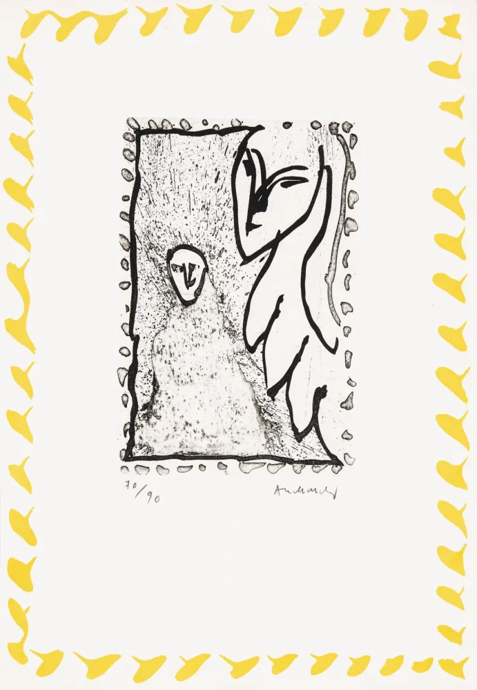 蚀刻版画 Alechinsky - Abécédaire 'Monument tobacco' 05