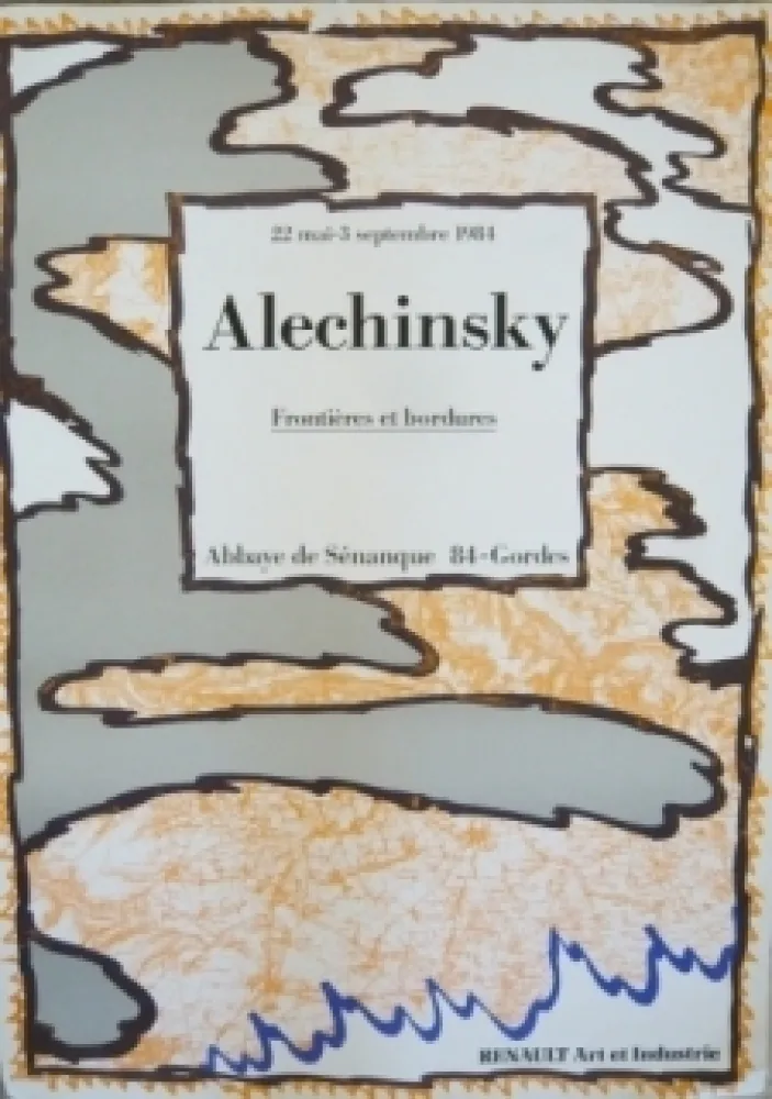 海报 Alechinsky - Affiche exposition Abbaye de Sénanque