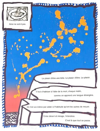 石版画 Alechinsky - AINSI NE SOIT-IL PAS