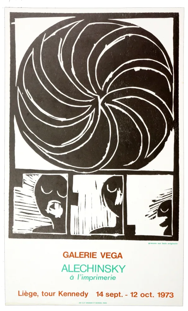 石版画 Alechinsky - Alechinsky à l'imprimerie 1973