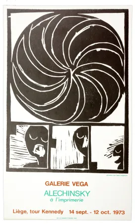 石版画 Alechinsky - Alechinsky à l'imprimerie 1973