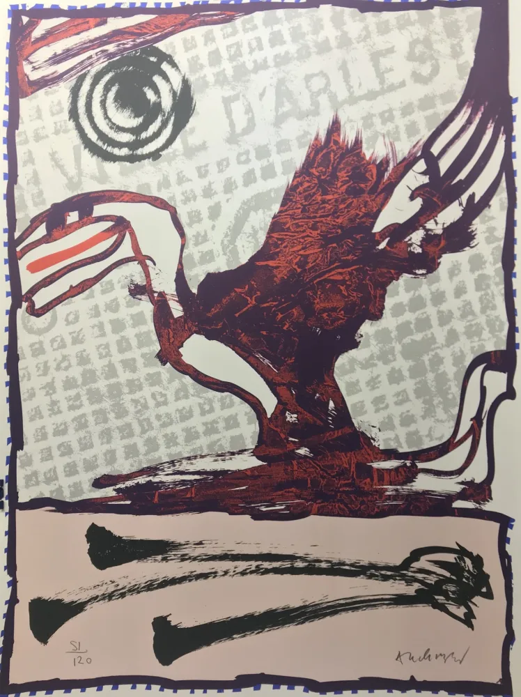 石版画 Alechinsky - Alechinsky sur Rhône, Musée Réattu. Signée. 