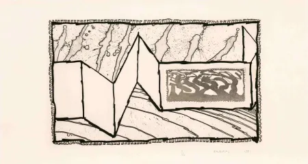 蚀刻版画 Alechinsky - Allusion aux excitants III 