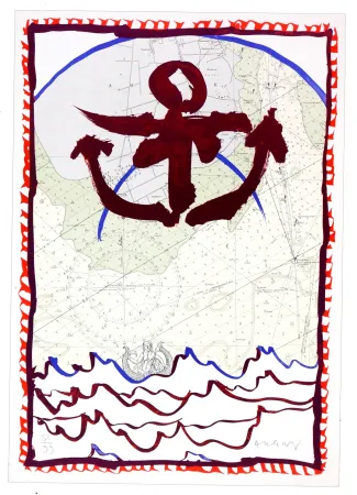 石版画 Alechinsky - Ancrage d'encre