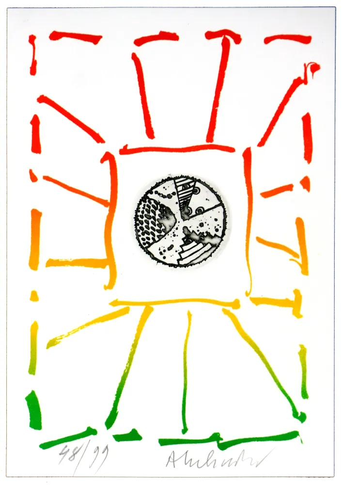 版画 Alechinsky - André Breton/Pierre Alechinsky