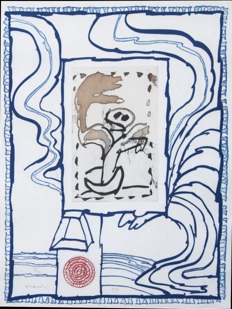 版画 Alechinsky - Anthropie