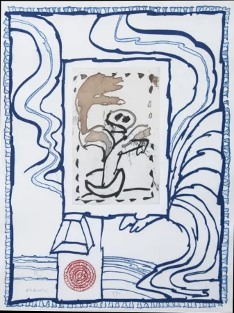 版画 Alechinsky - Anthropie