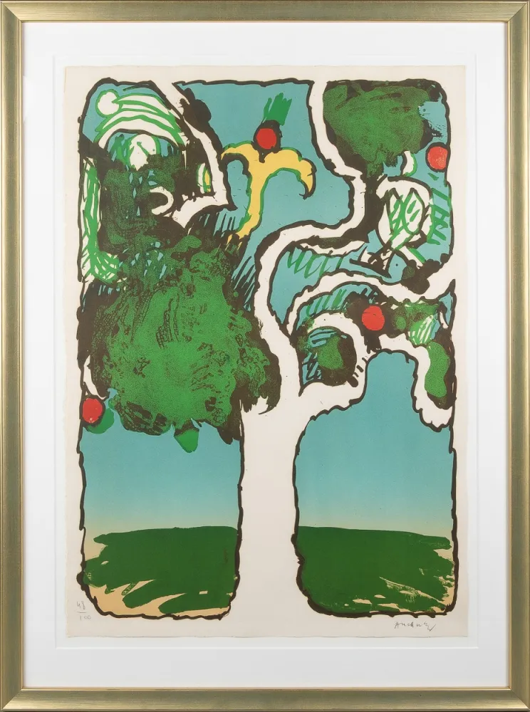 石版画 Alechinsky - Arbre allumé