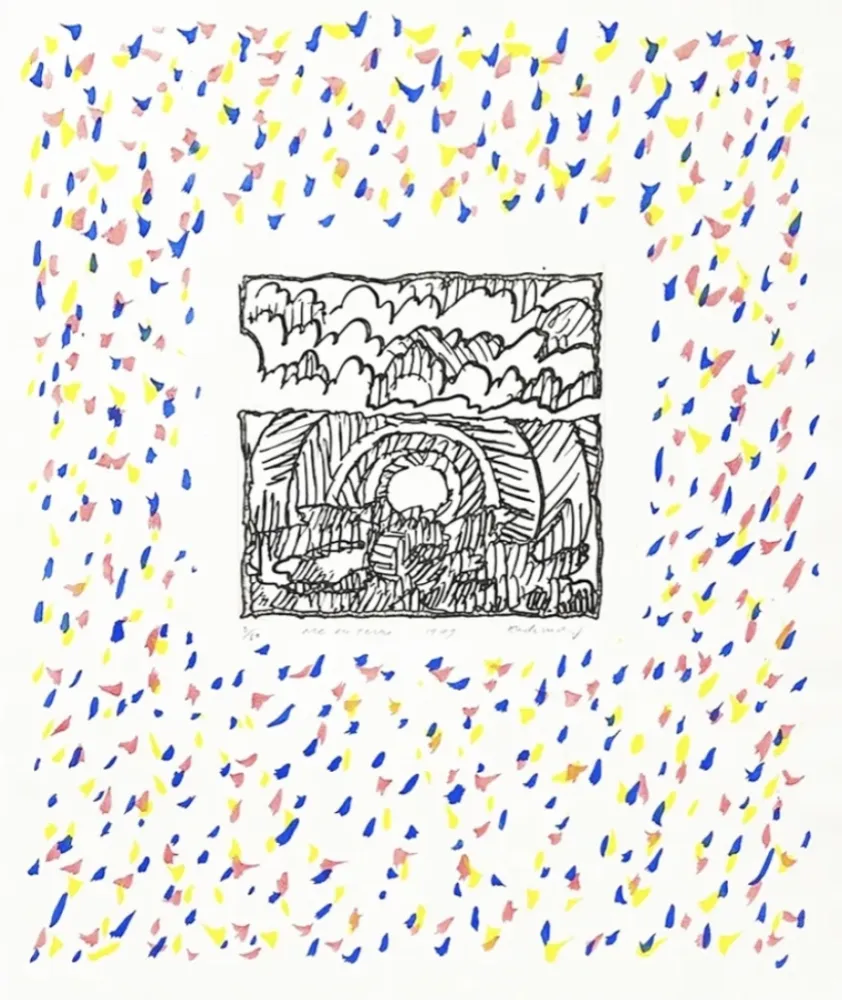 版画 Alechinsky - Arc en terre