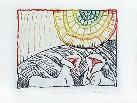 版画 Alechinsky - Astre et désastre