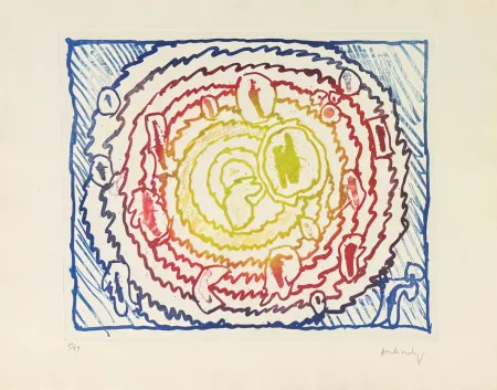 蚀刻版画 Alechinsky - Astres et désastres