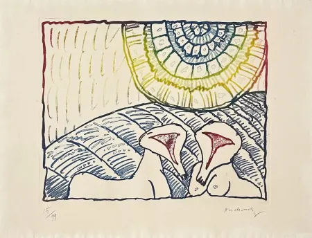 版画 Alechinsky - Astres et désastres