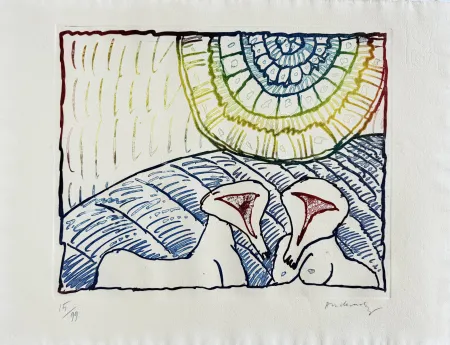 蚀刻版画 Alechinsky - Astres et désastres