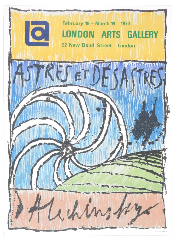 石版画 Alechinsky - Astres et Désastres, 1970