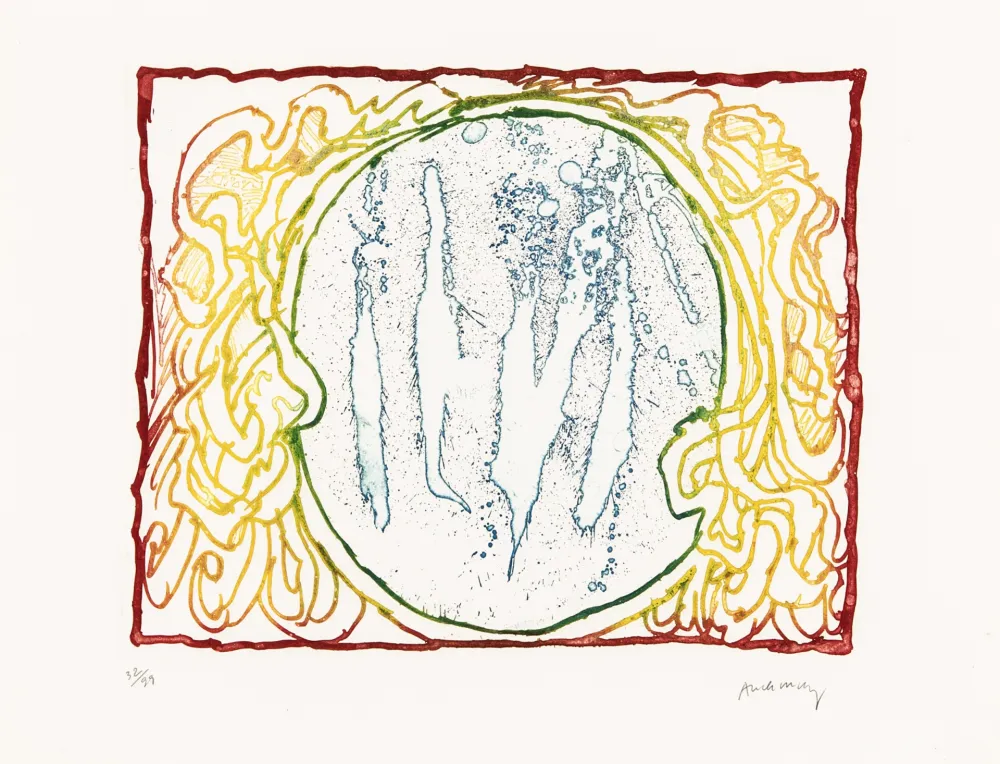 蚀刻版画 Alechinsky - Astres et désastres IX